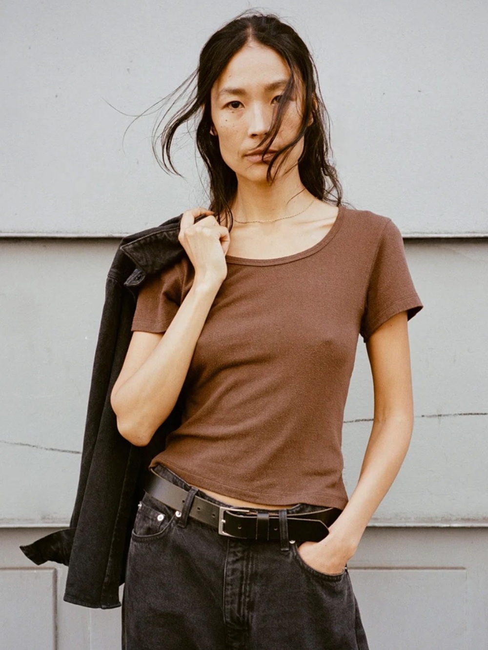 NWT Ozma Silk Noil Baby Tee